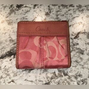 Mini Pink Coach Wallet